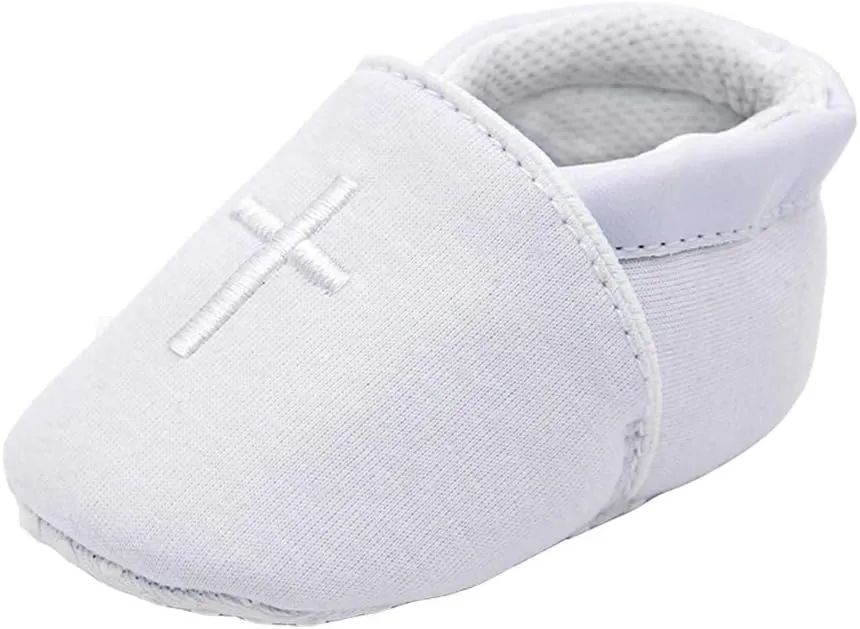 Baby Boys Soft Cross Baptism Christening Shoes Premium Sole Infant/Toddler Sneaker