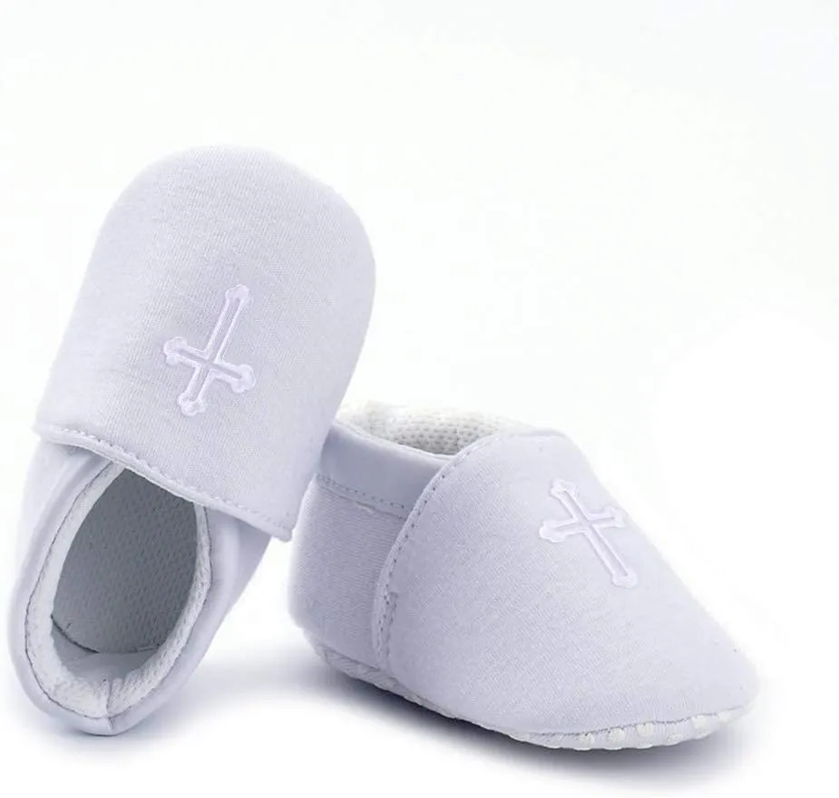 Baby Boys Soft Cross Baptism Christening Shoes Premium Sole Infant/Toddler Sneaker