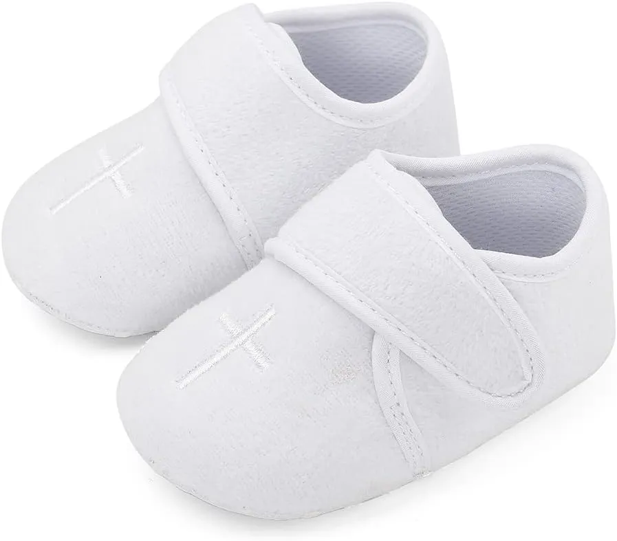 Baby Boys Soft Cross Baptism Christening Shoes Premium Sole Infant/Toddler Sneaker