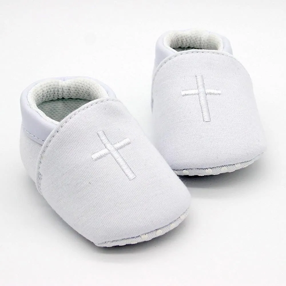 Baby Boys Soft Cross Baptism Christening Shoes Premium Sole Infant/Toddler Sneaker