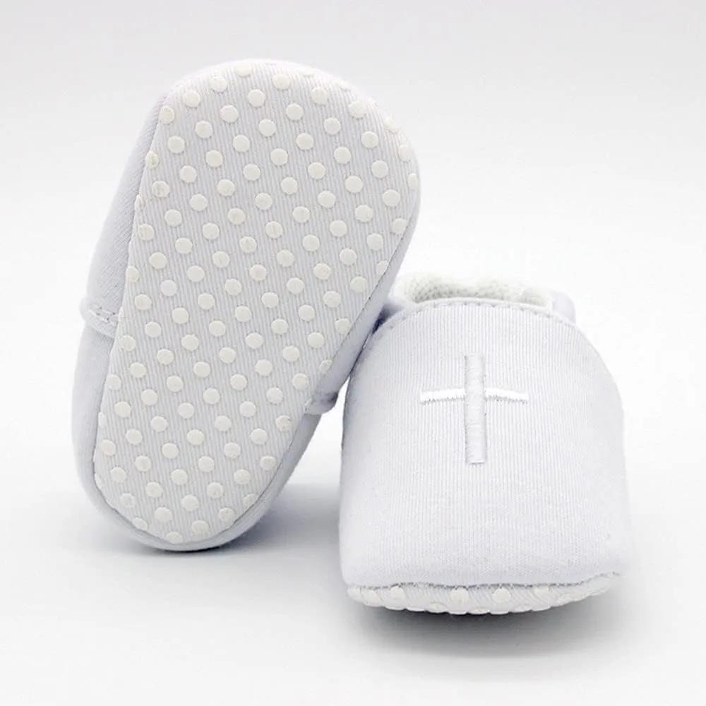 Baby Boys Soft Cross Baptism Christening Shoes Premium Sole Infant/Toddler Sneaker