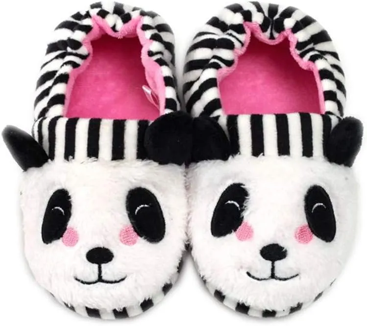 Baby Girls' Panda Premium Soft House Slippers US 5-6