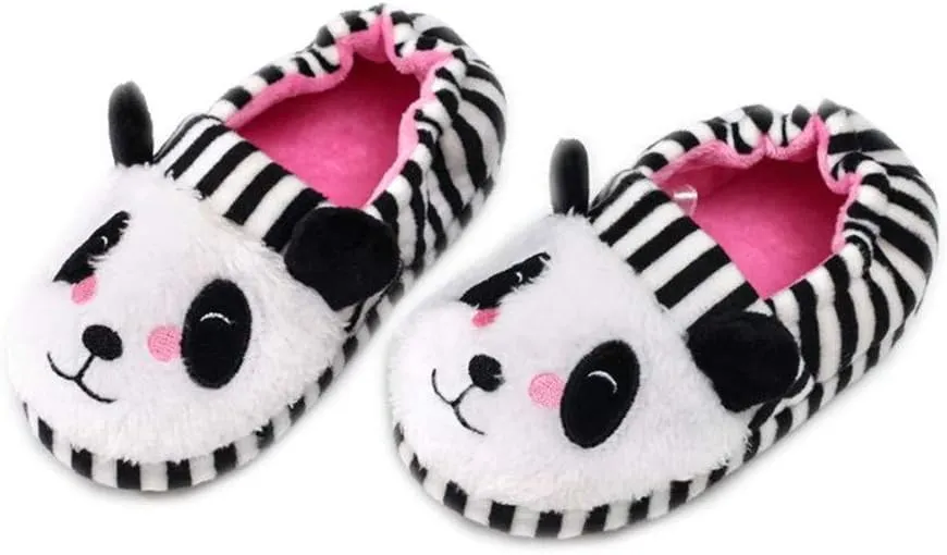 Baby Girls' Panda Premium Soft House Slippers US 5-6