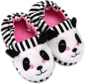Baby Girls' Panda Premium Soft House Slippers US 5-6
