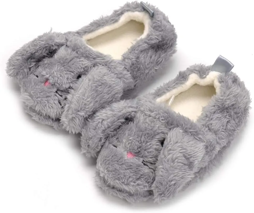 Baby Girl's Premium Soft Plush Slippers Cartoon Warm Winter House Shoes