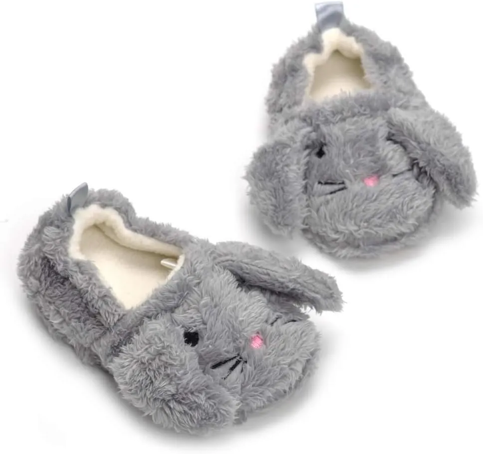Baby Girl's Premium Soft Plush Slippers Cartoon Warm Winter House Shoes