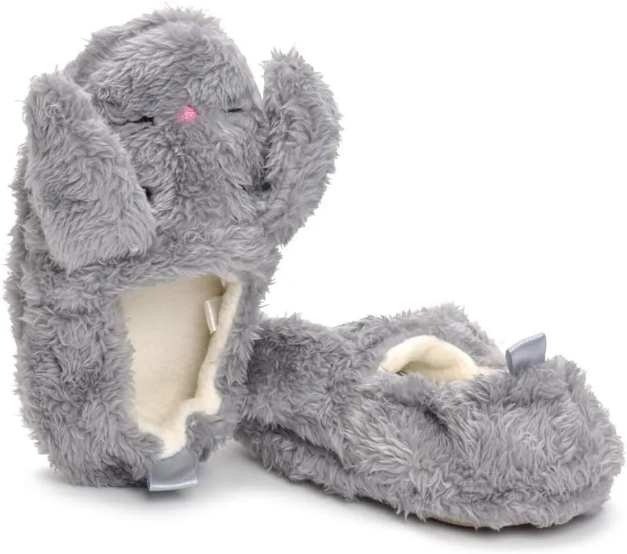 Baby Girl's Premium Soft Plush Slippers Cartoon Warm Winter House Shoes