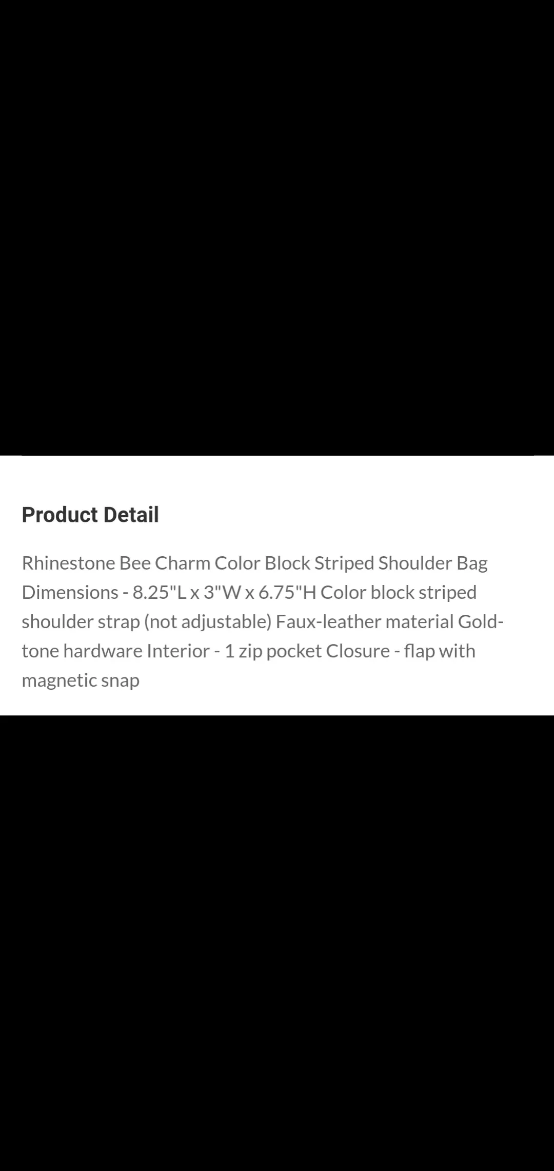 Bee Ready Shoulder/Crossbody Purse