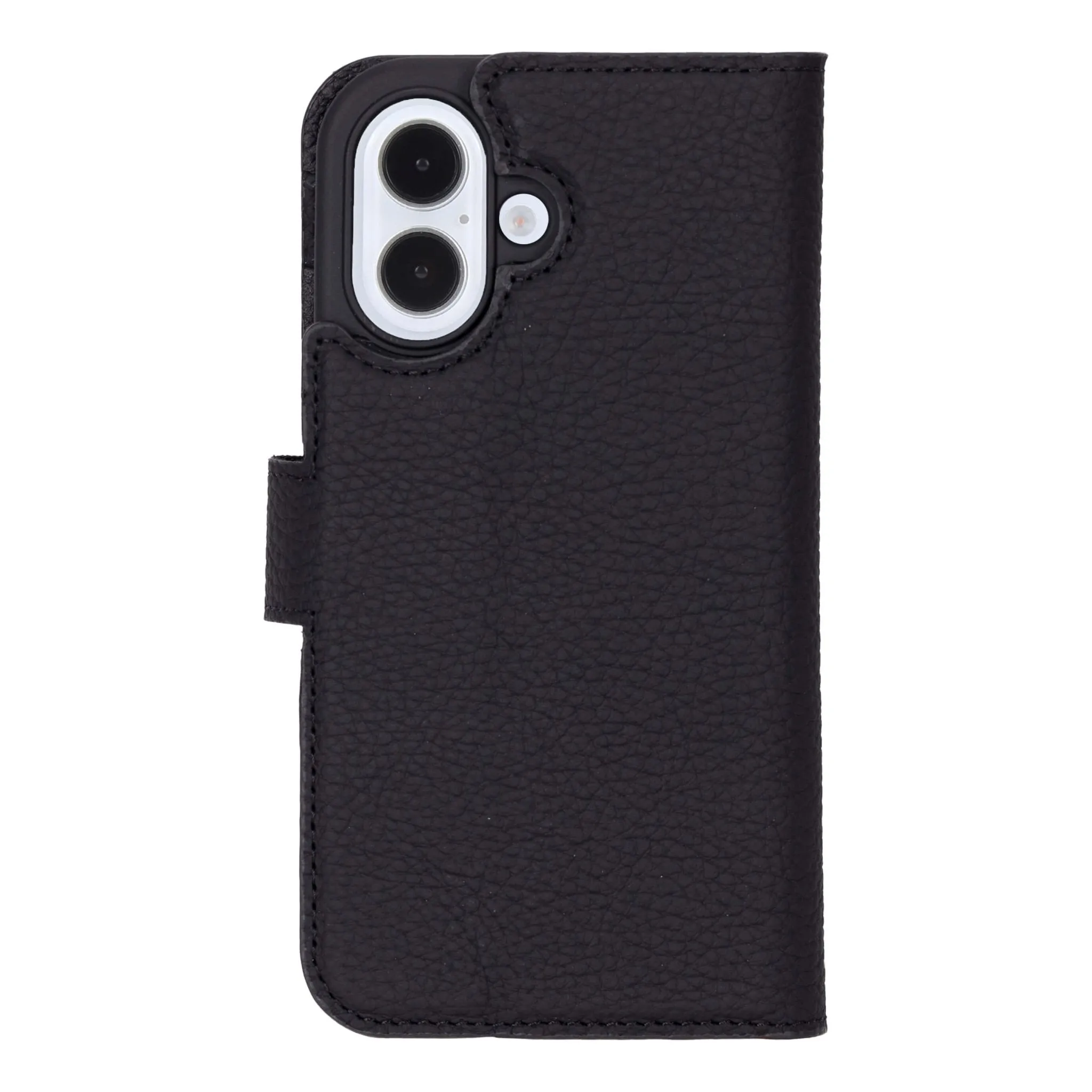 Carter iPhone 16 Wallet Case, Pebble Black