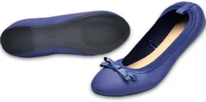 Classic Women's Egg Roll Slippers with Cute Bow Lightweight Ultra Thin Foldable House Shoes Soft Home Slippers Portable Flexible Comfort Footwear for Travel & Indoor Use