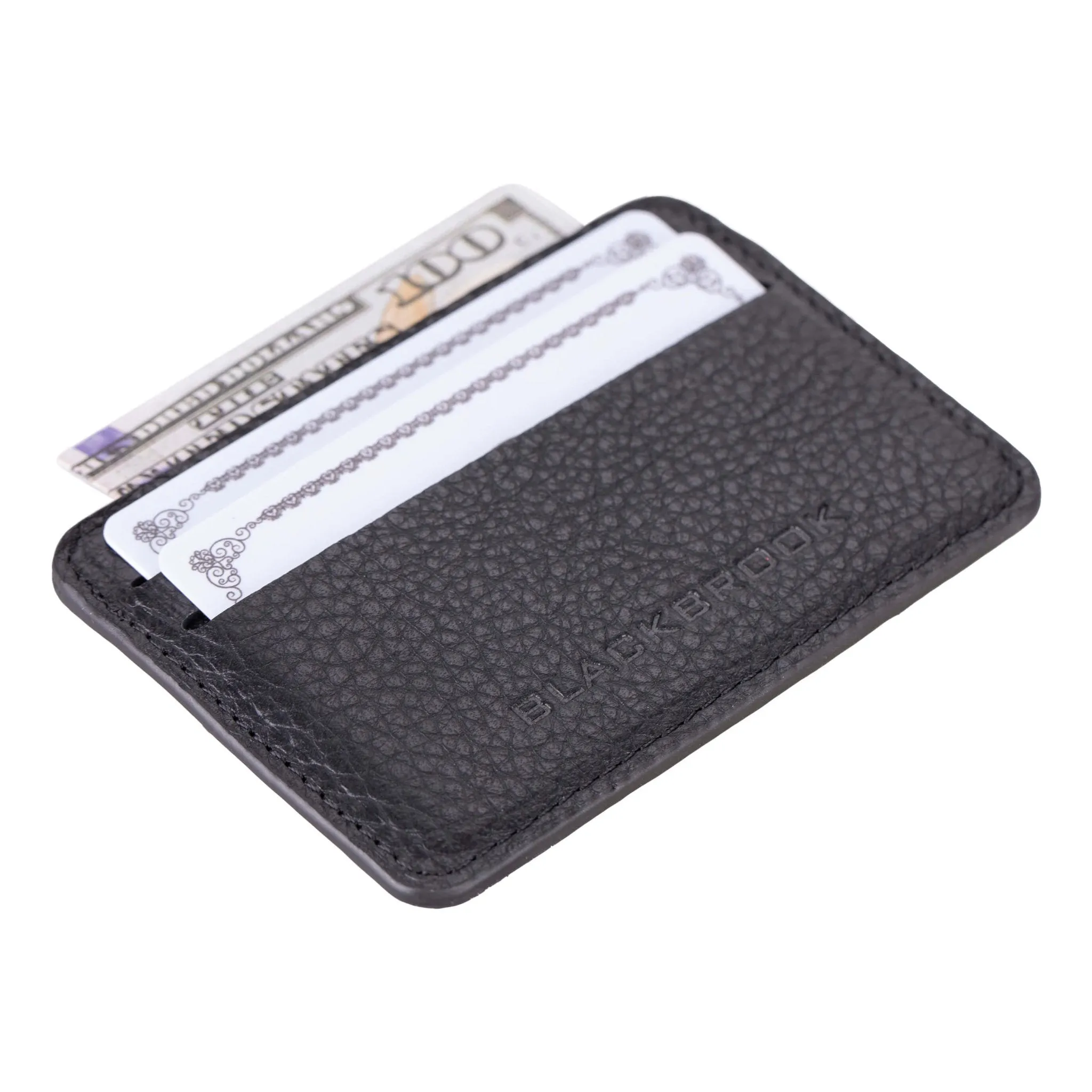 Cole Card Holder Wallet, Pebble Black