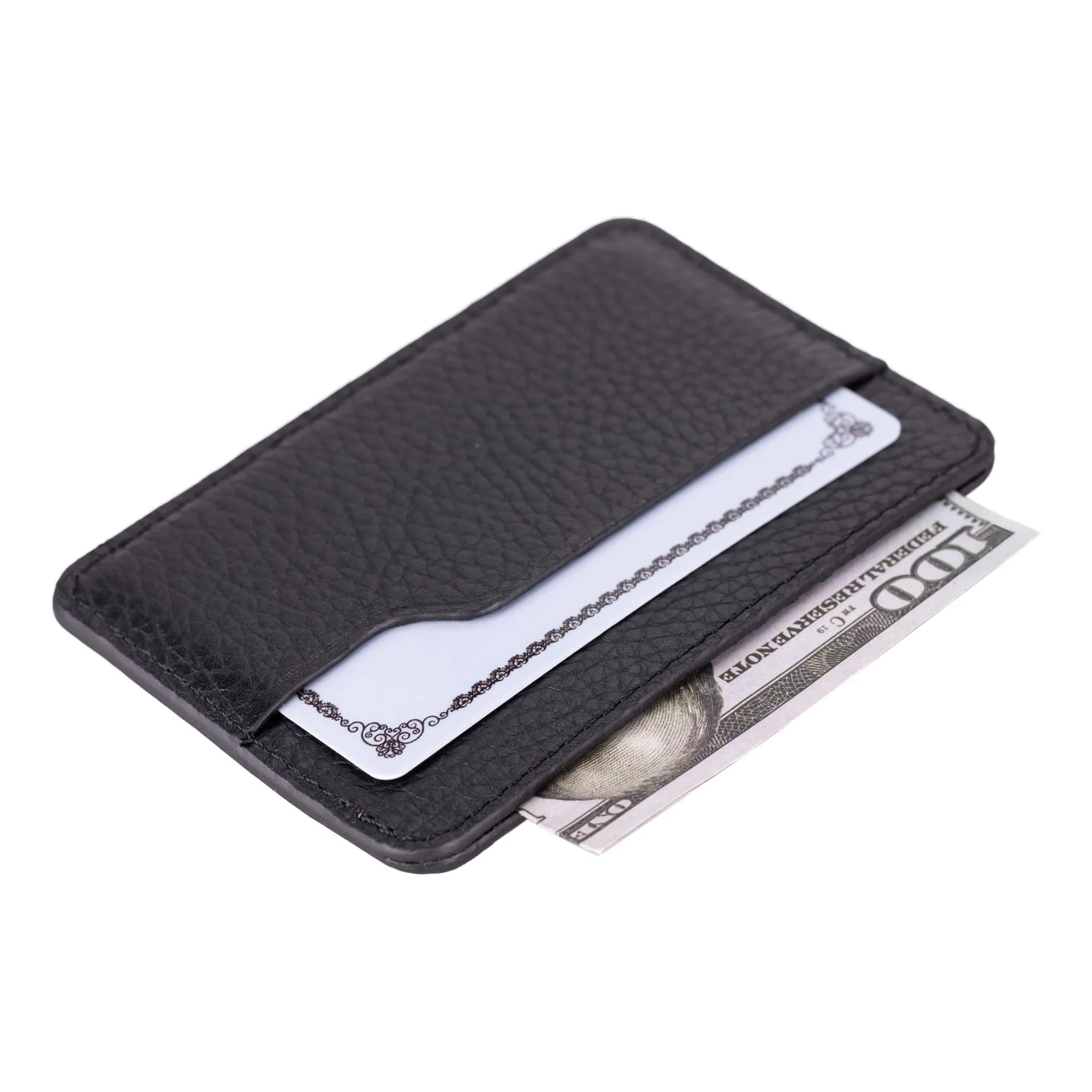 Cole Card Holder Wallet, Pebble Black