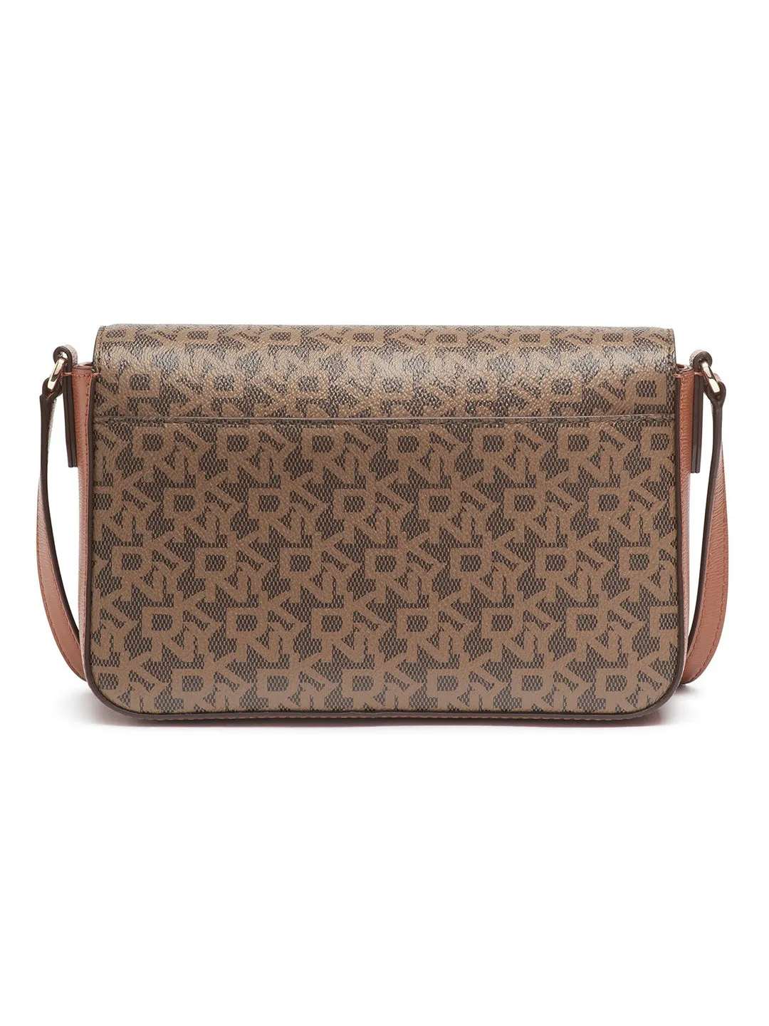 DKNY Women Brown Printed Crossbody Bag