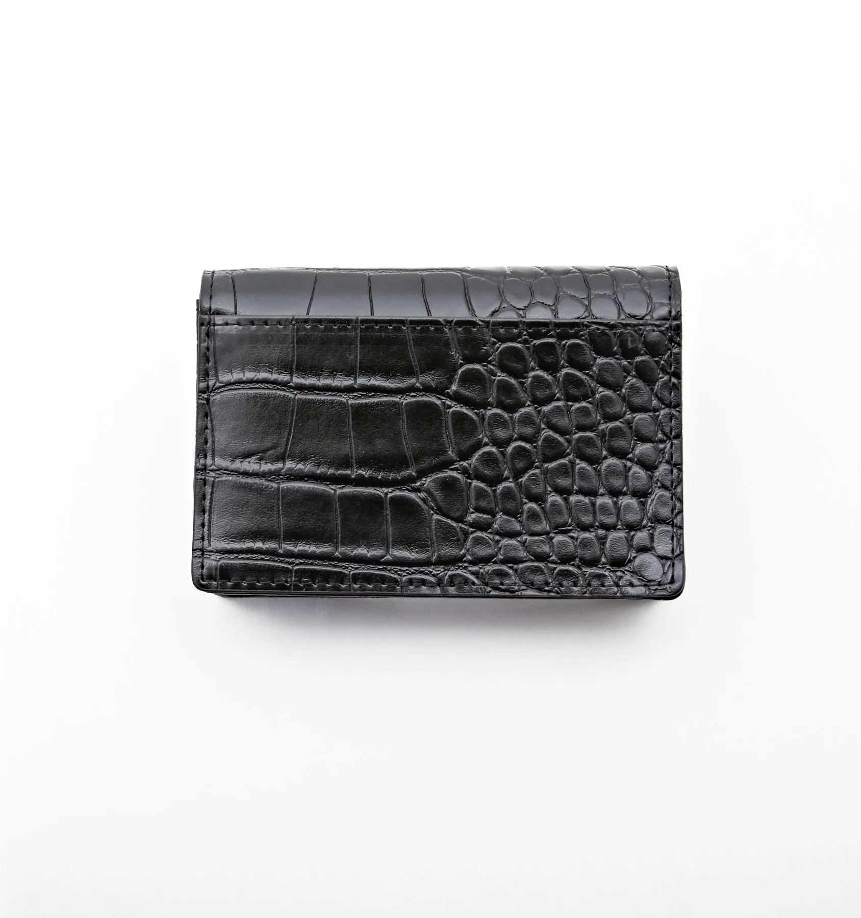 Midnight Black Essentials Card Holder - Enhanced Title
