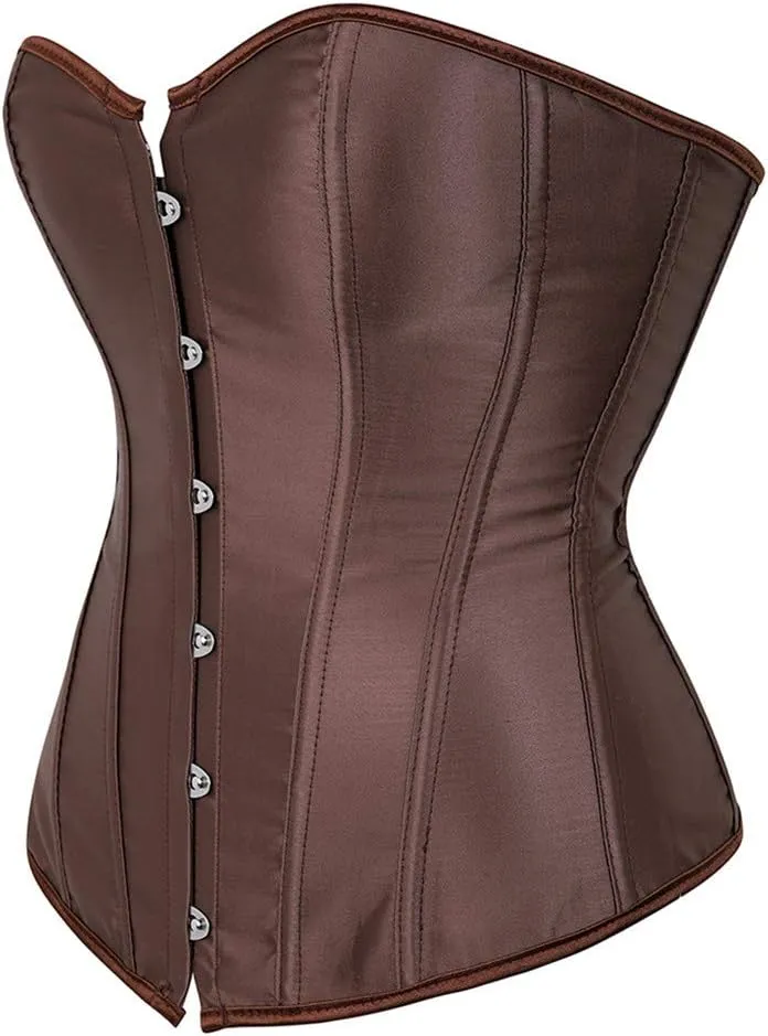frawirshau Corsets for Women Plus Size Black Corset Sexy Bustier Corset Top Lingerie