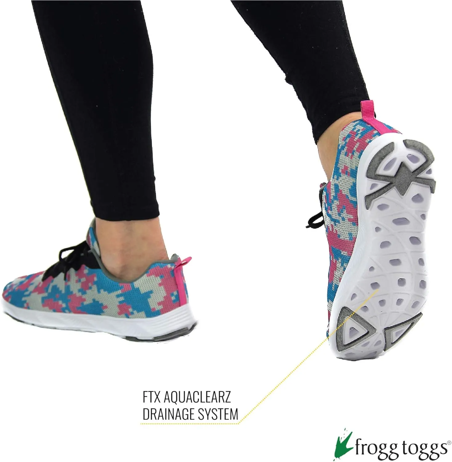FROGG TOGGS Women's Shortfin Premium Water Draining Quick-Drying Sport Shoe