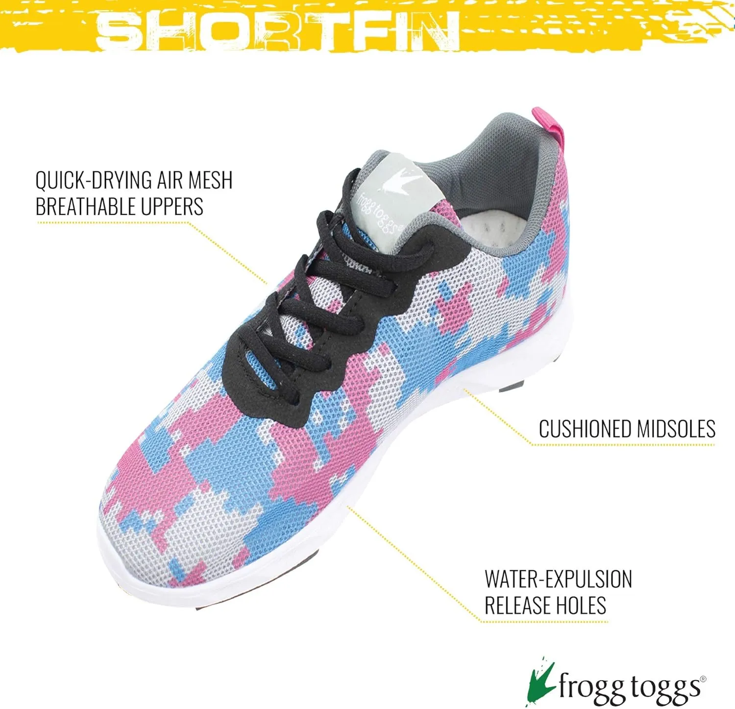 FROGG TOGGS Women's Shortfin Premium Water Draining Quick-Drying Sport Shoe