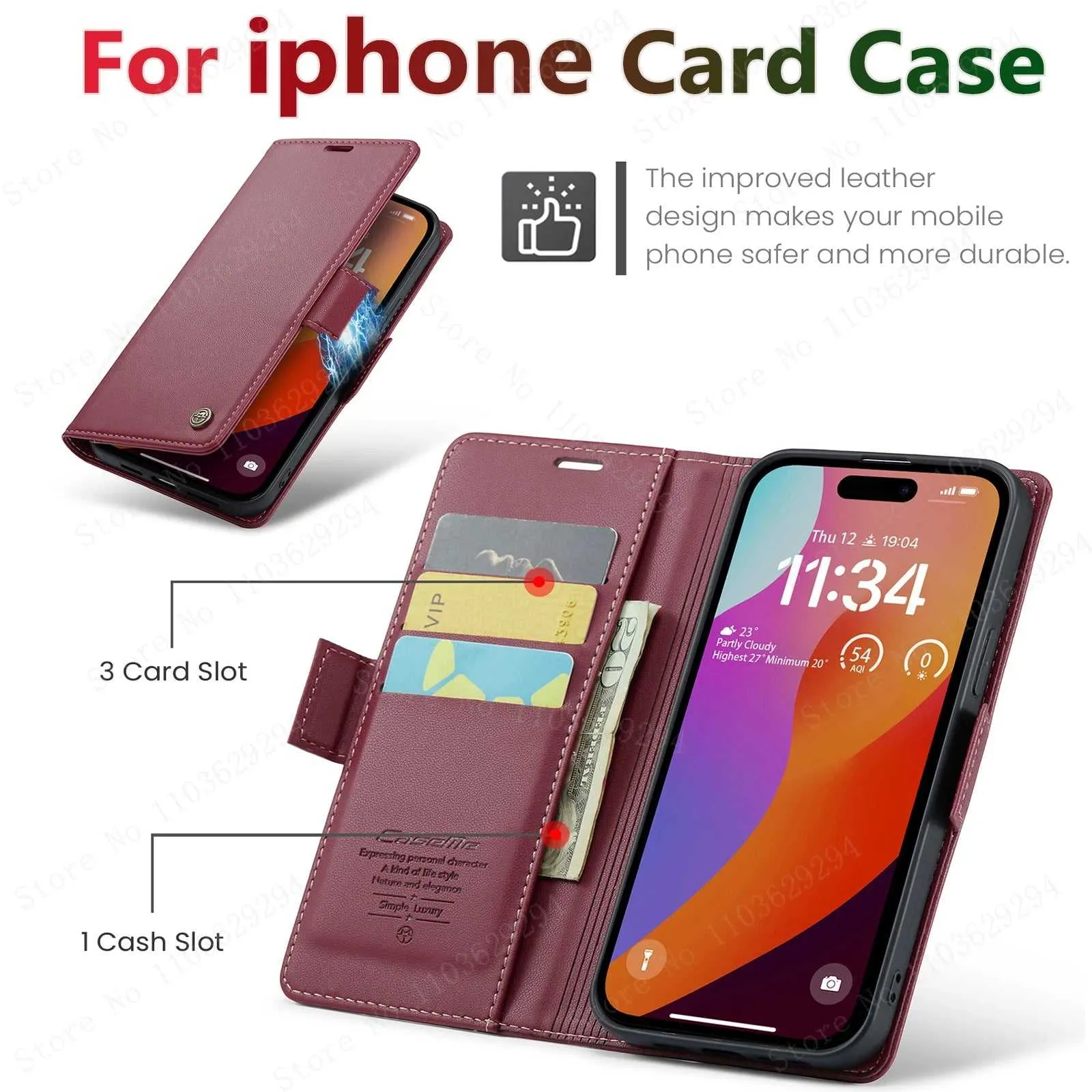 iPhone Case Plus Card holder Wallet