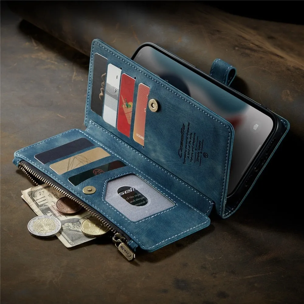 Premium Wallet Phone Case for iPhone X to 14