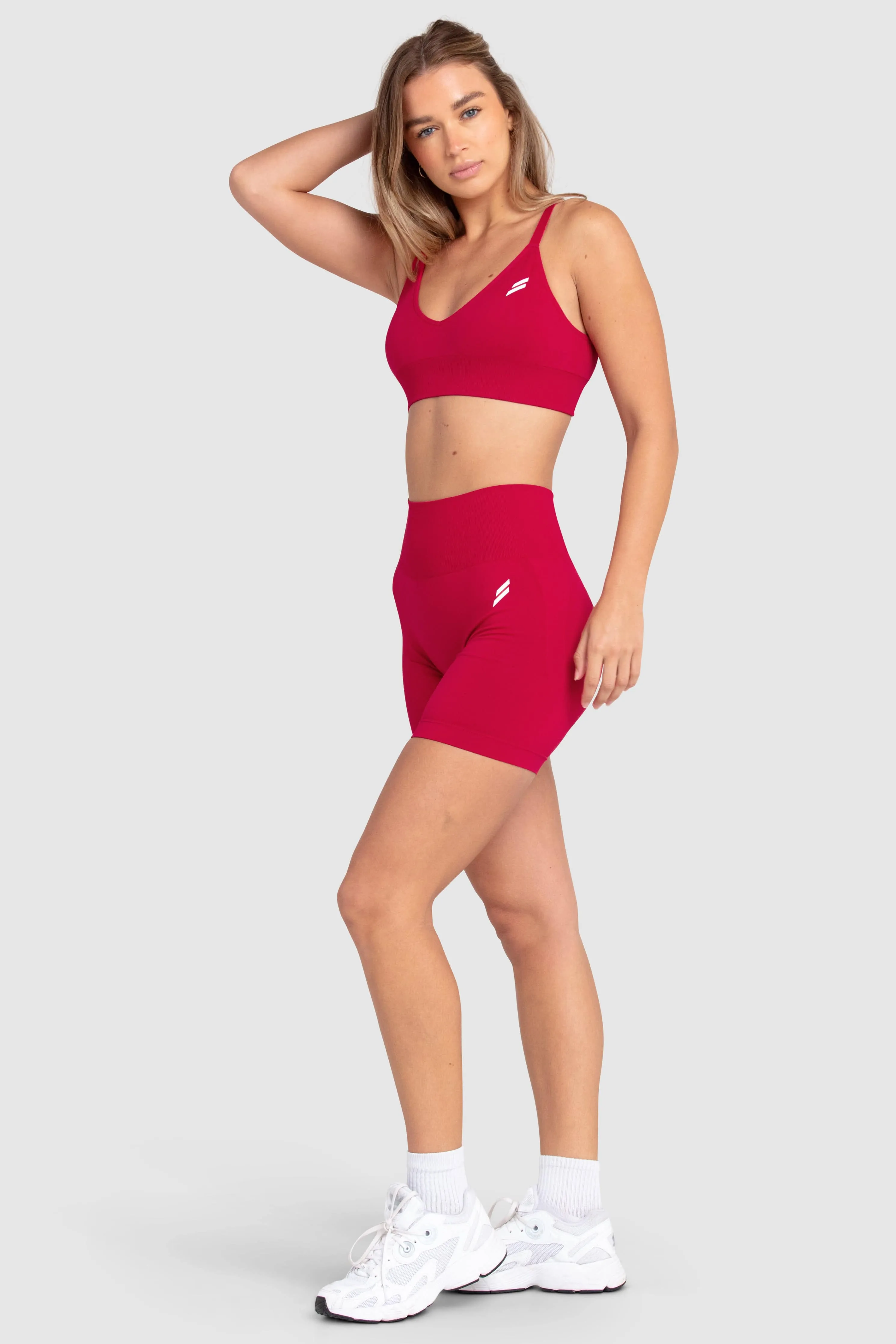 Scrunch 2 Seamless Shorts - Cherry Red