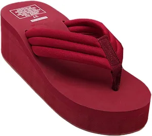 Womens High Wedge Beach Sandals Summer Thong Flip Flops Platform